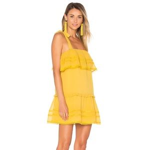 Tularosa Chelsea Babydoll Dress in Marigold